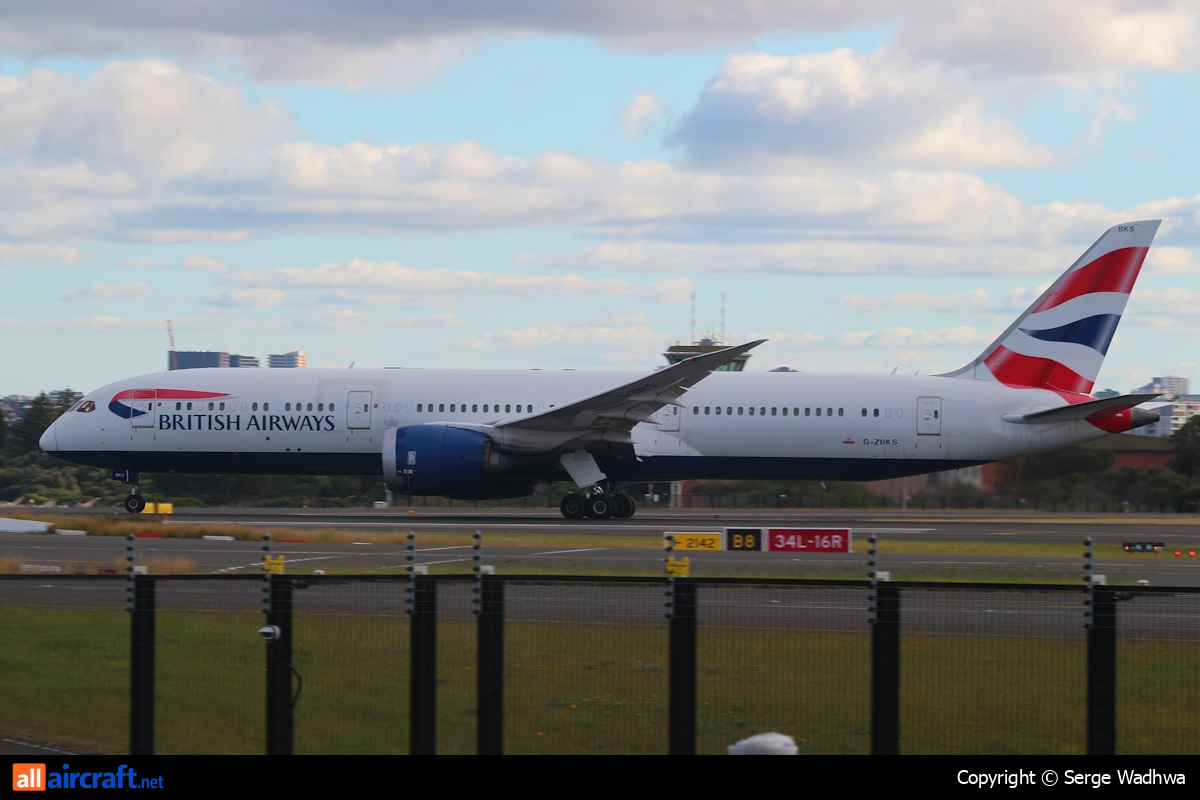 G-ZBKS · Boeing 787-9 Dreamliner · SYD / YSSY