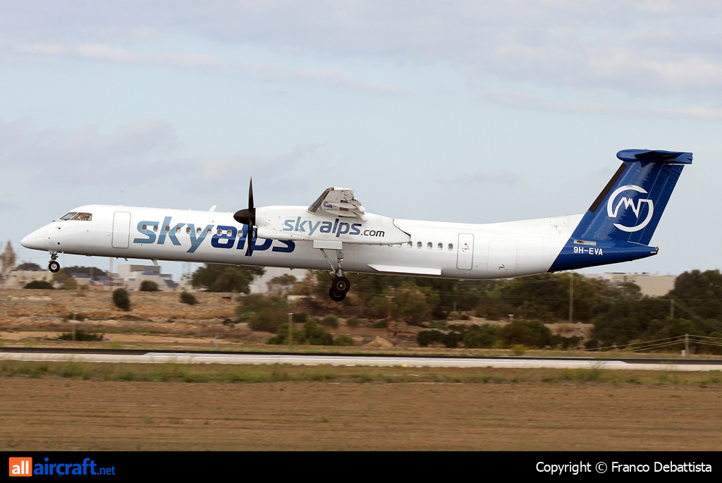 9H-EVA · Bombardier Dash-8-Q402 · MLA / LMML