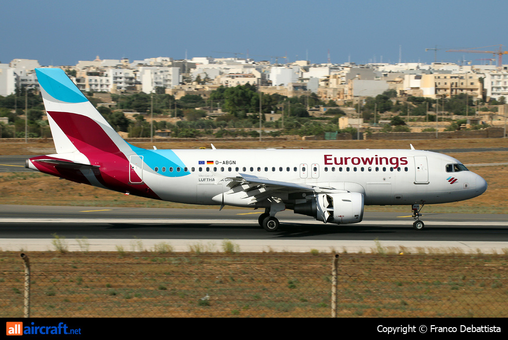 D-ABGN · Airbus A319-112 · MLA / LMML