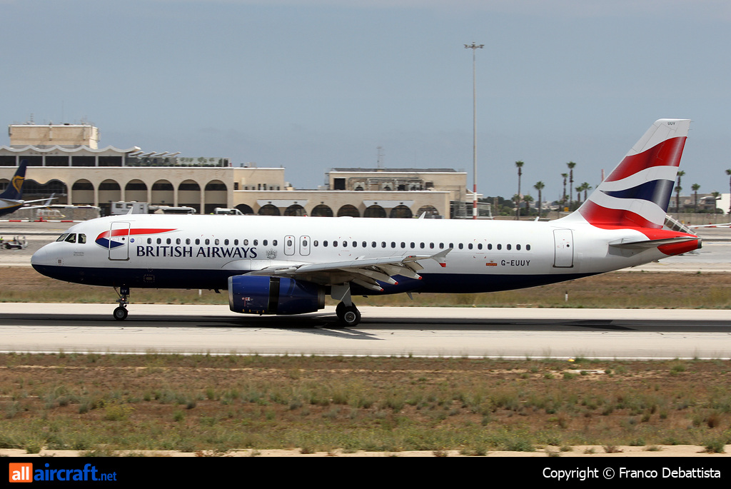 G-EUUY · Airbus A320-232 · MLA / LMML