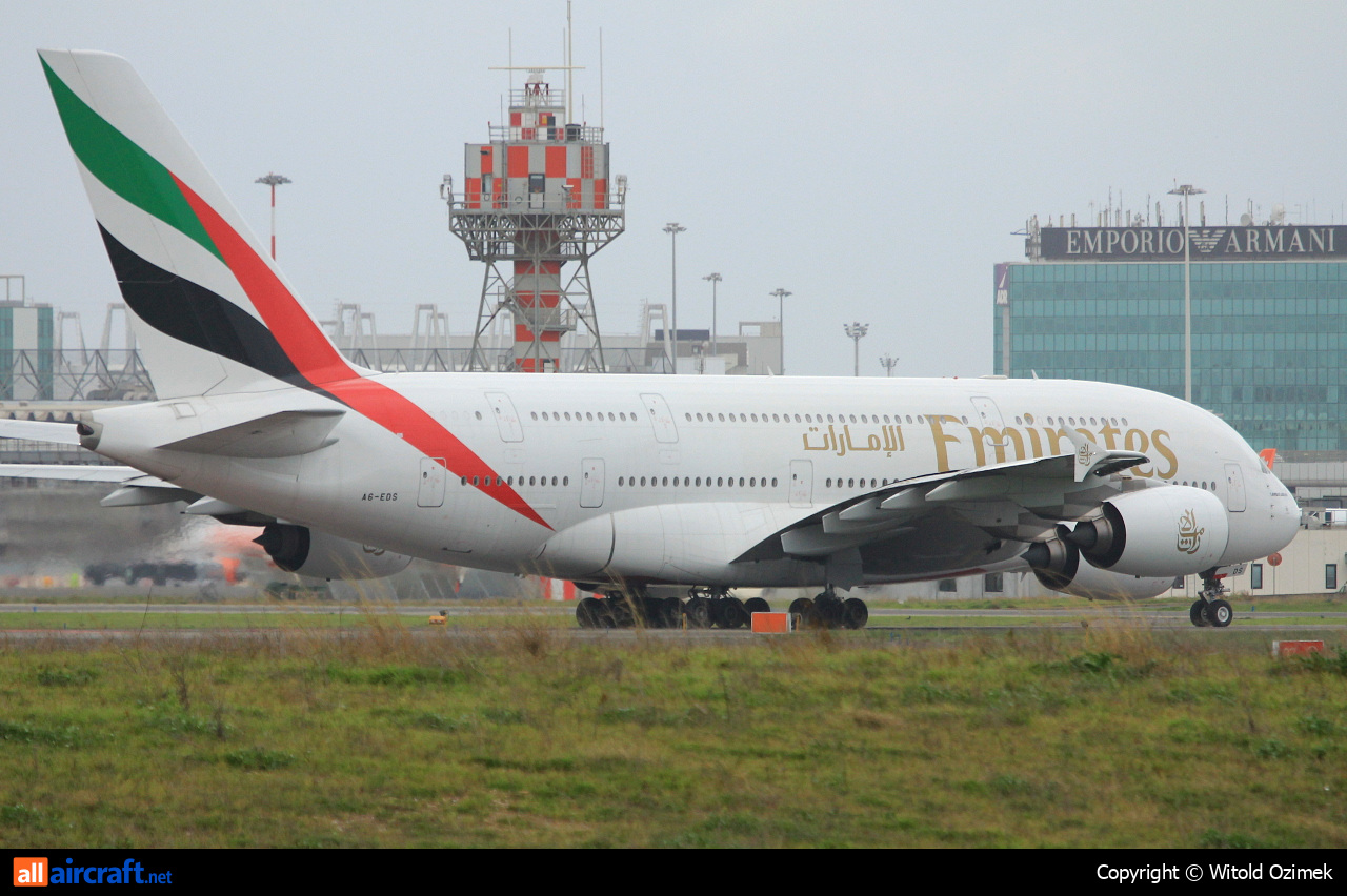 A6-EDS · Airbus A380-861 · (FCO / LIRF)