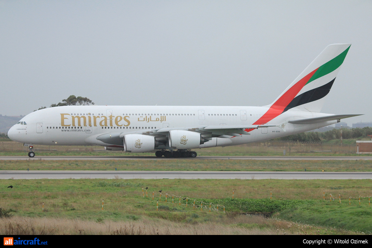 A6-EDS · Airbus A380-861 · (FCO / LIRF)