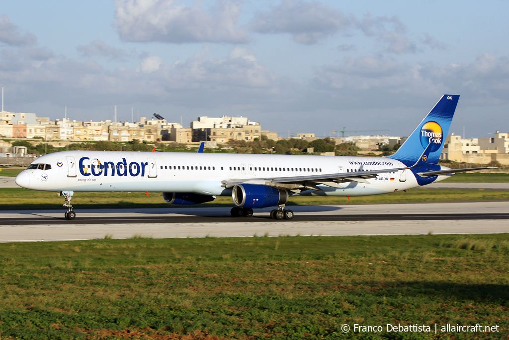 D-ABOK · Boeing 757-330(WL) · (MLA / LMML)