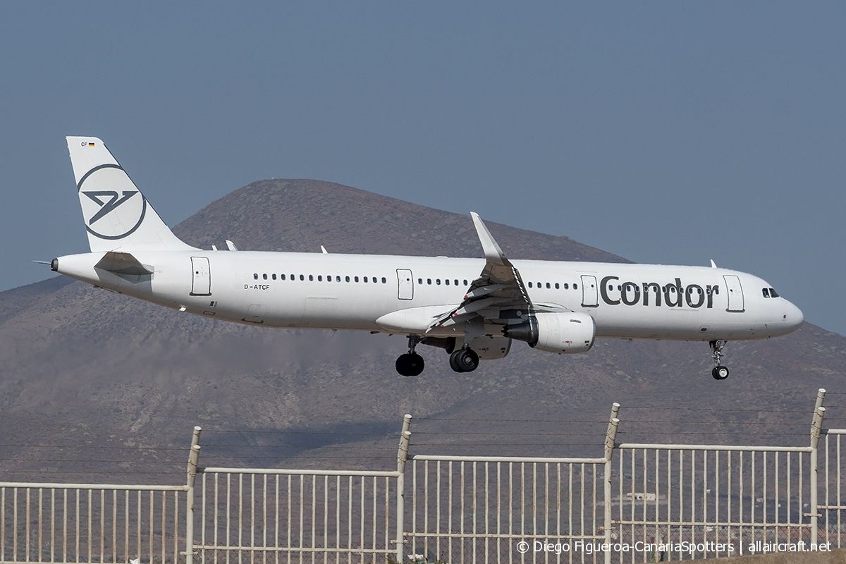 D-ATCF · Airbus A321-211(WL) · (LPA / GCLP)