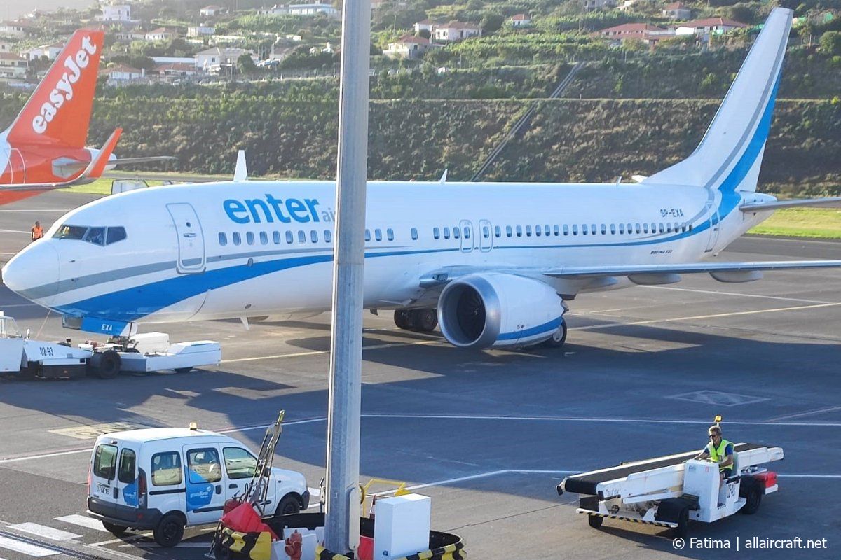 SP-EXA · Boeing 737-8 MAX · (FNC / LPMA)