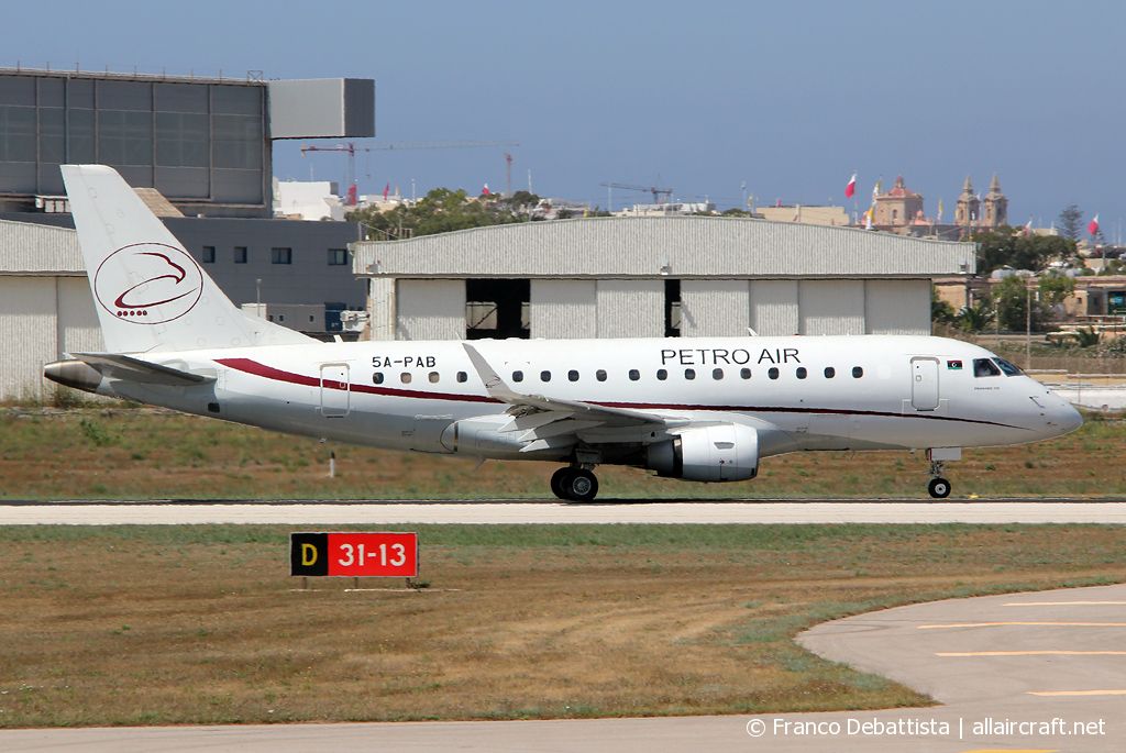 5A-PAB · Embraer 170-100LR · (MLA / LMML)