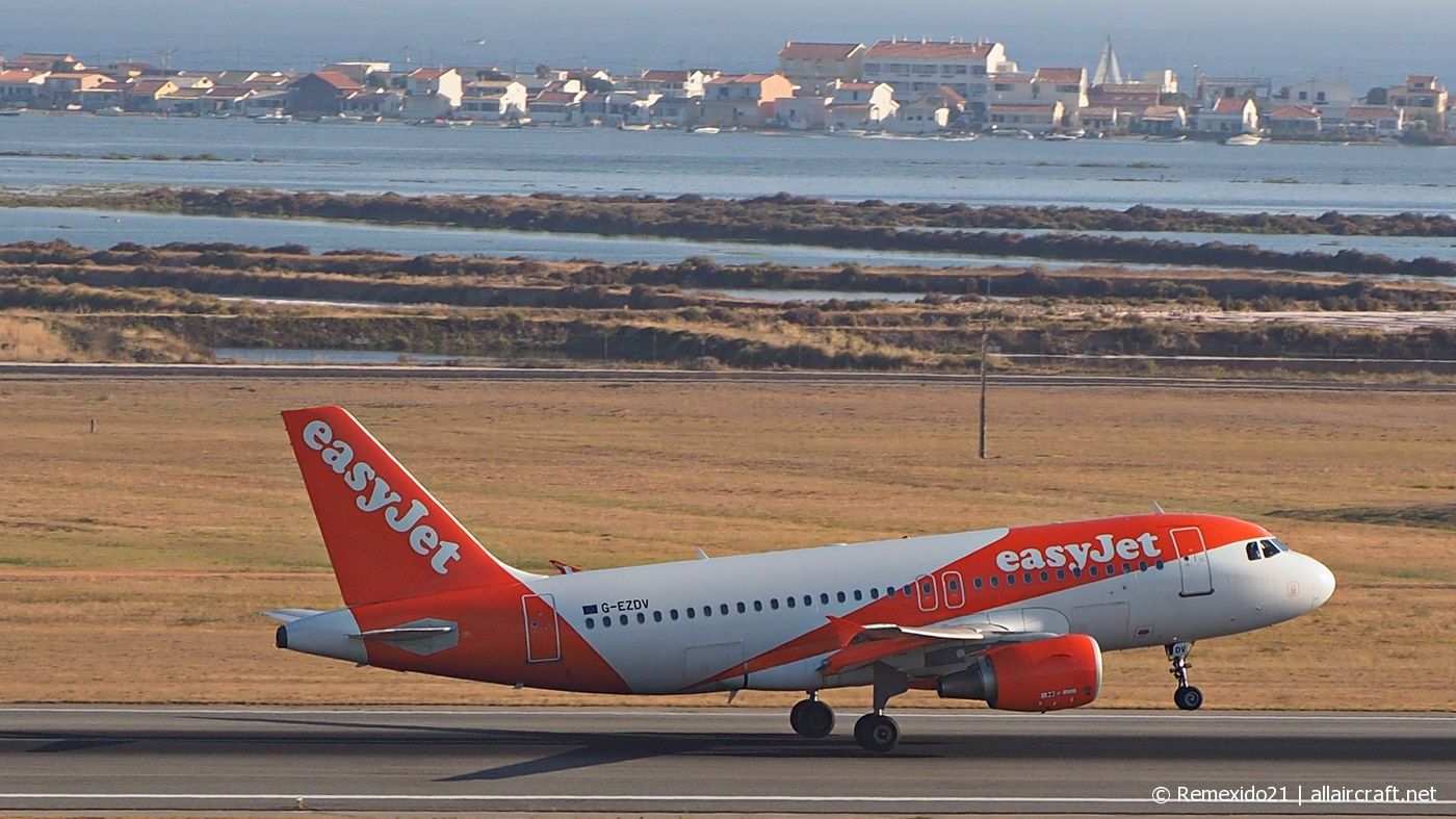 G-EZDV · Airbus A319-111 · (FAO / LPFR)