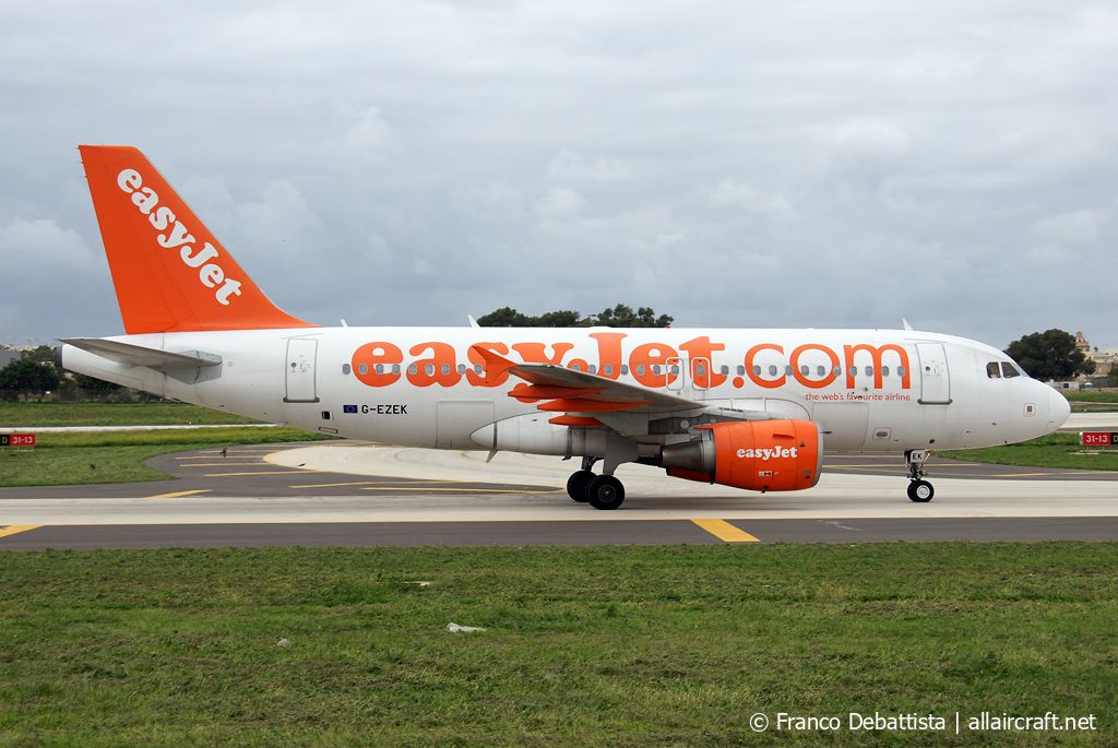G-EZEK · Airbus A319-111 · (MLA / LMML)
