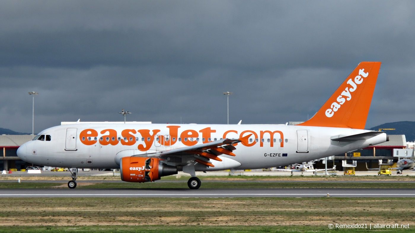 G-EZFE · Airbus A319-111 · (FAO / LPFR)