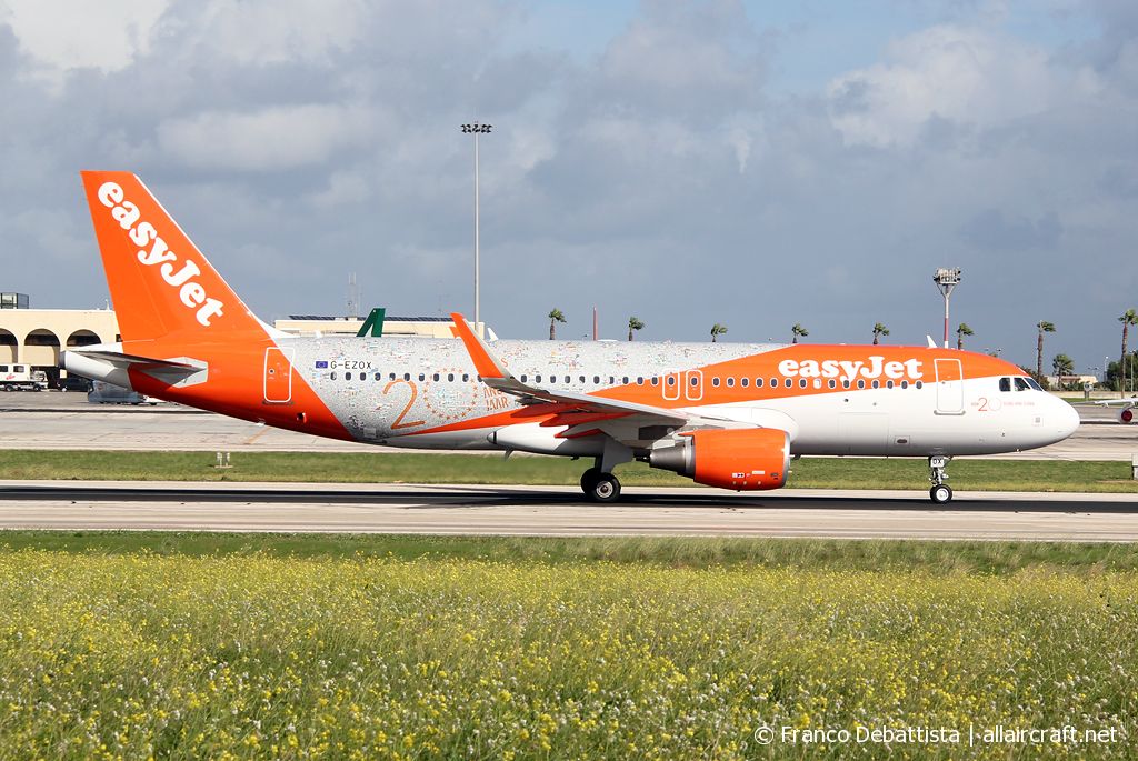 G-EZOX · Airbus A320-214(WL) · (MLA / LMML)