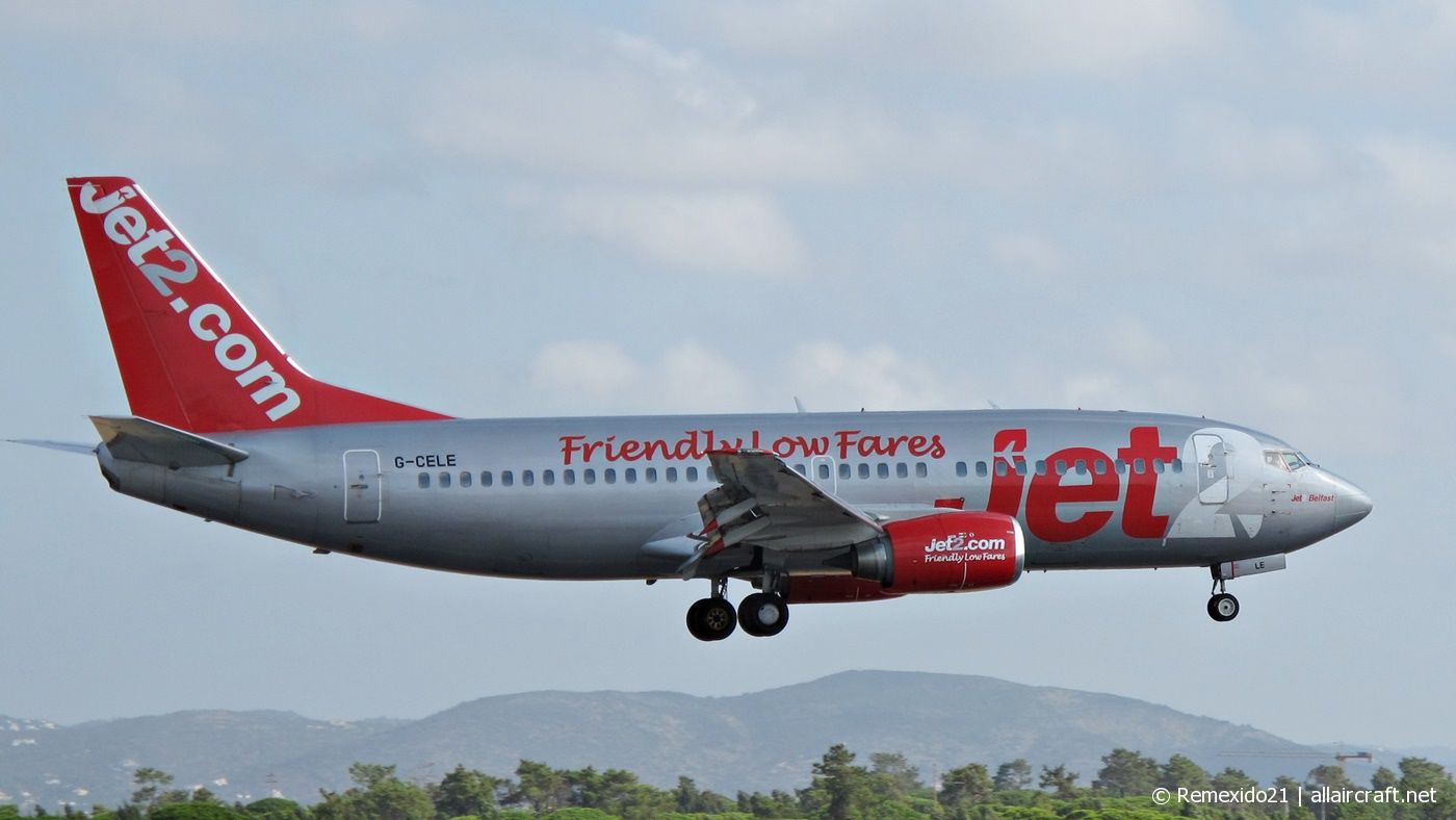G-CELE · Boeing 737-33A · (FAO / LPFR)
