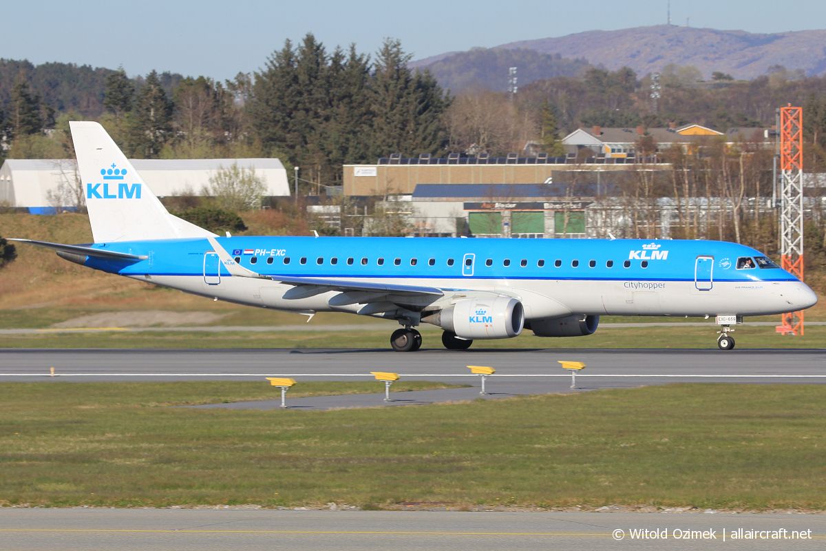 PH-EXC · Embraer 190-100STD · (SVG / ENZV)