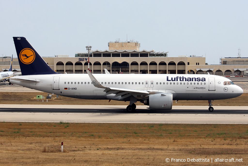 D-AIND · Airbus A320-271N · (MLA / LMML)