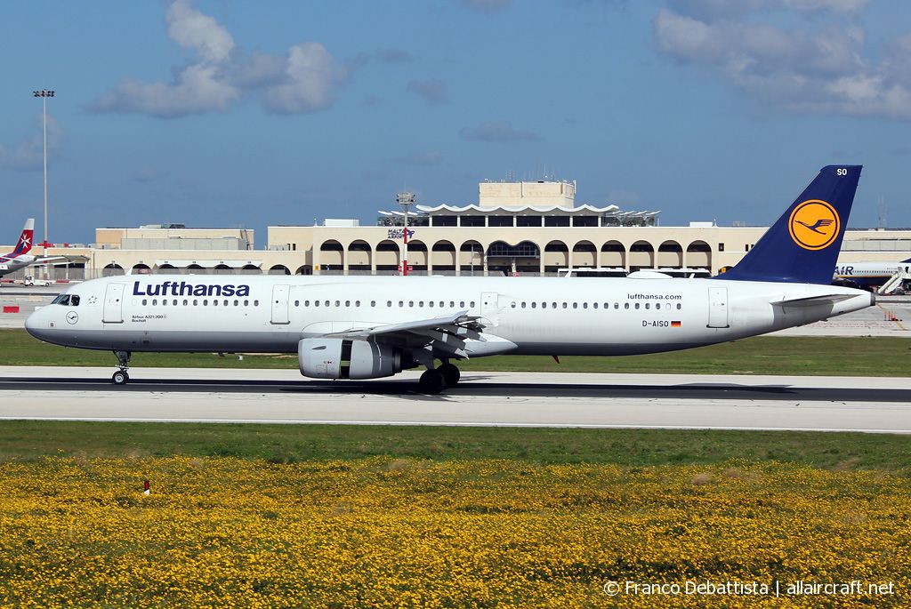 D-AISO · Airbus A321-231 · (MLA / LMML)
