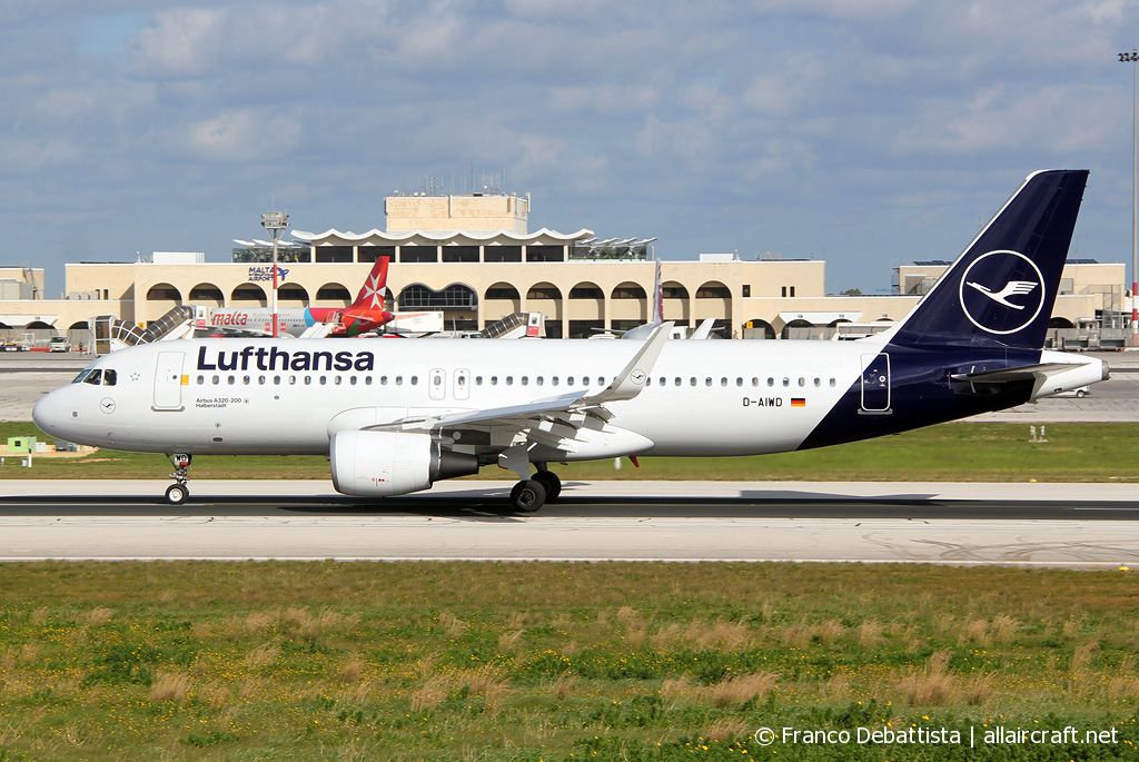 D-AIWD · Airbus A320-214(WL) · (MLA / LMML)