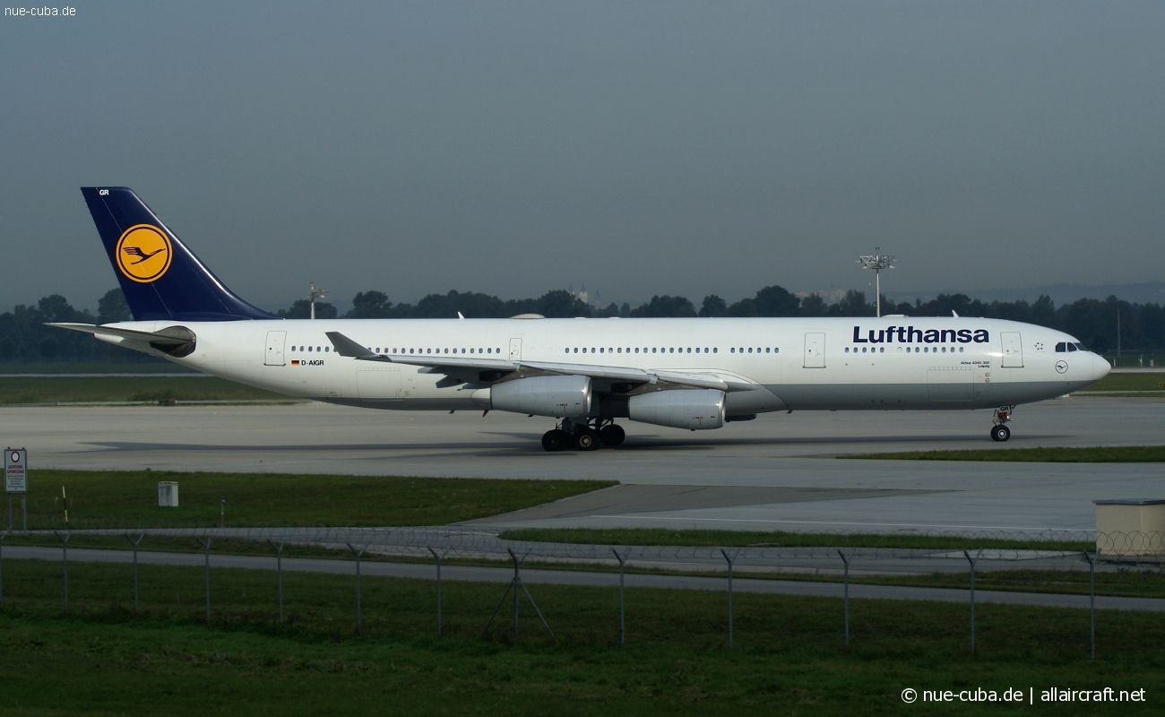D-AIGR · Airbus A340-313 · (MUC / EDDM)
