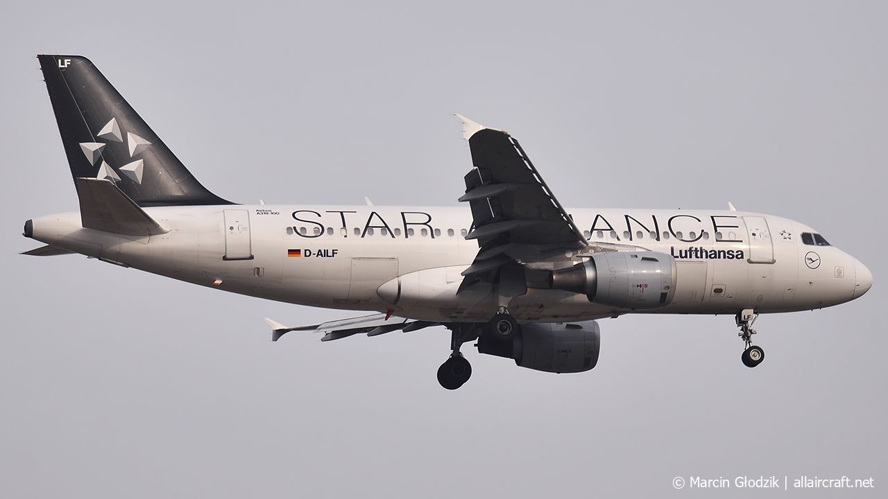 D-AILF · Airbus A319-114 · (KRK / EPKK)