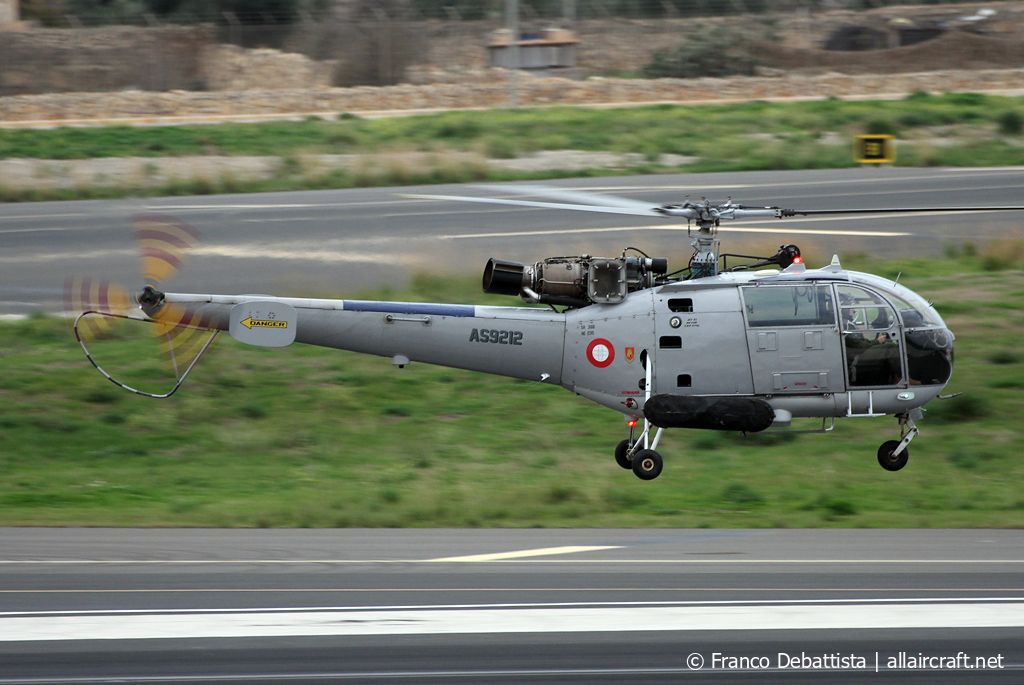 AS9212 · Aérospatiale SA 316B Alouette III · (MLA / LMML)