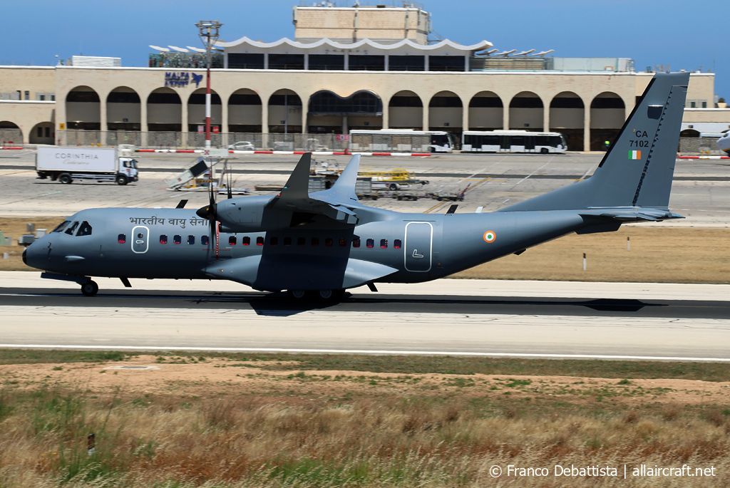 CA-7102 · CASA C-295W · (MLA / LMML)