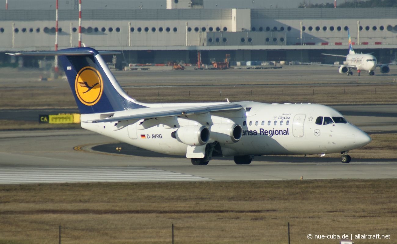 D-AVRG · British Aerospace Avro RJ85 · (MXP / LIMC)