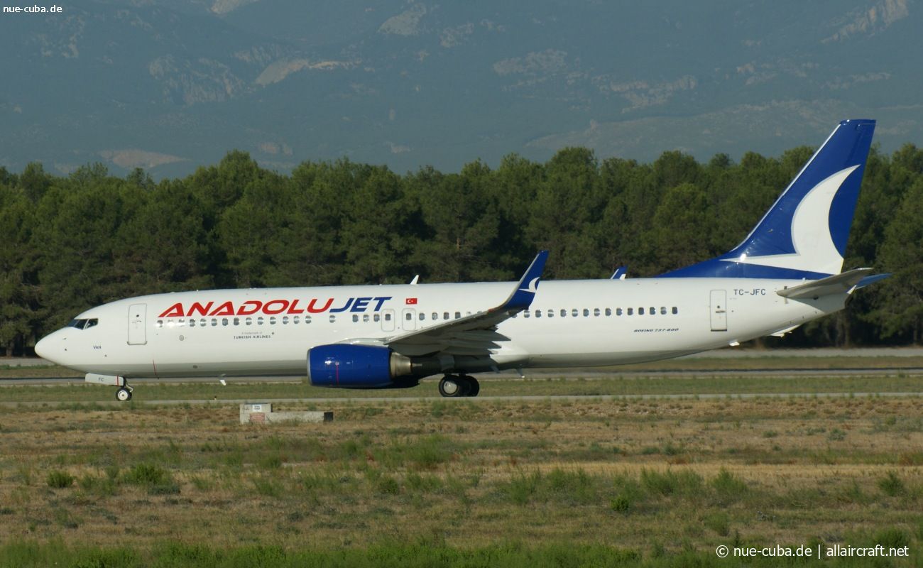 TC-JFC · Boeing 737-8F2(WL) · (AYT / LTAI)