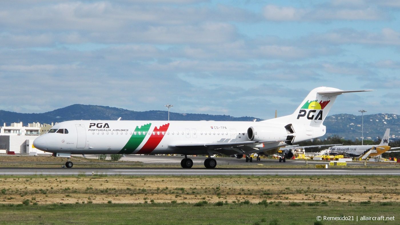 CS-TPA · Fokker 100 · (FAO / LPFR)