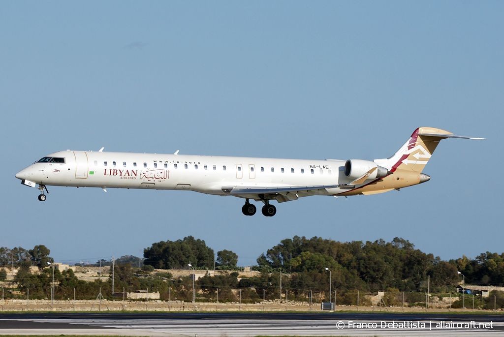 5A-LAE · Bombardier CRJ900ER · (MLA / LMML)