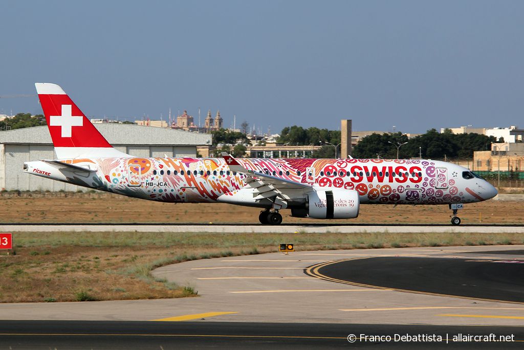 HB-JCA · Bombardier CSeries CS300 · (MLA / LMML)