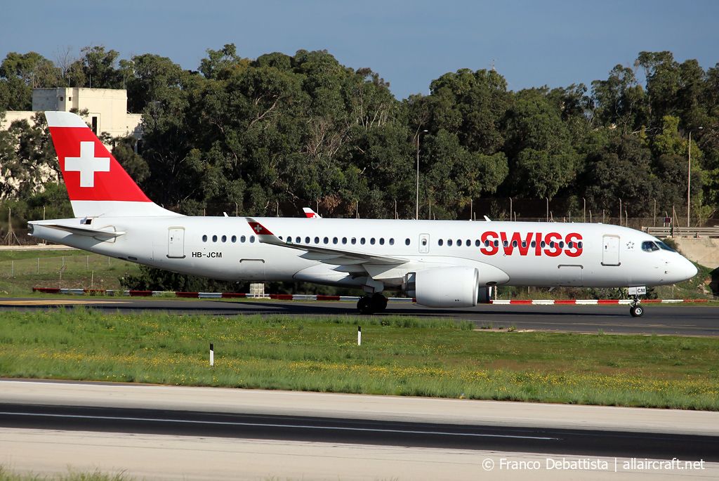 HB-JCM · Bombardier CSeries CS300 · (MLA / LMML)