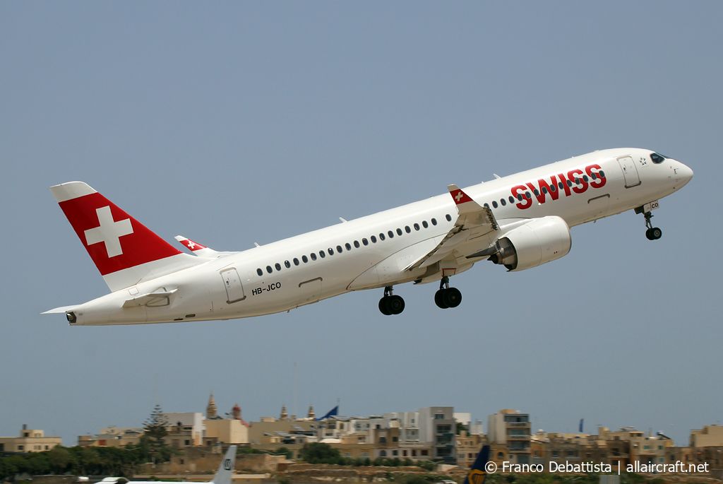 HB-JCO · Bombardier CSeries CS300 · (MLA / LMML)