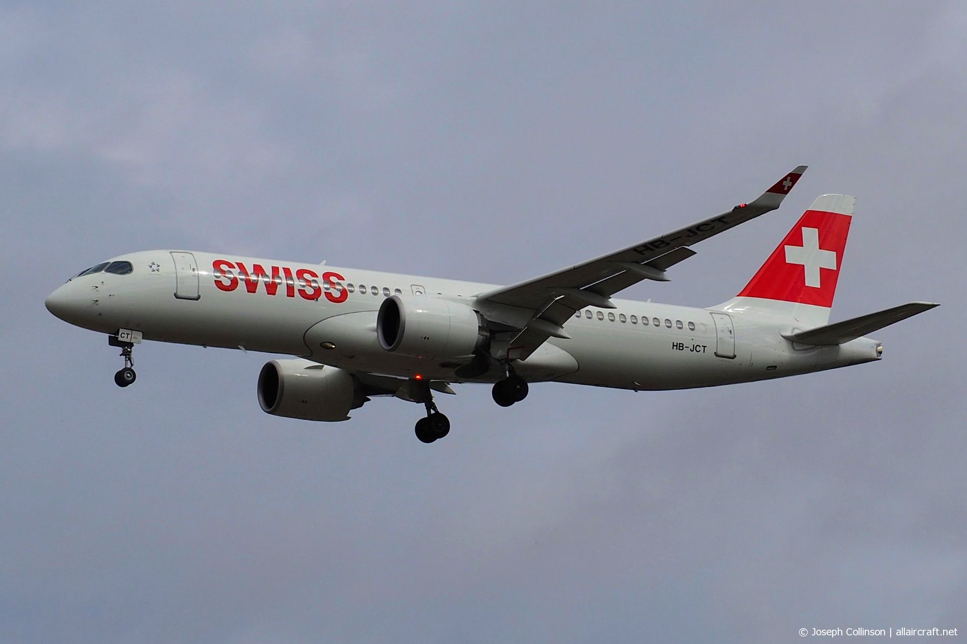 HB-JCT · Airbus A220-300 · (LHR / EGLL)