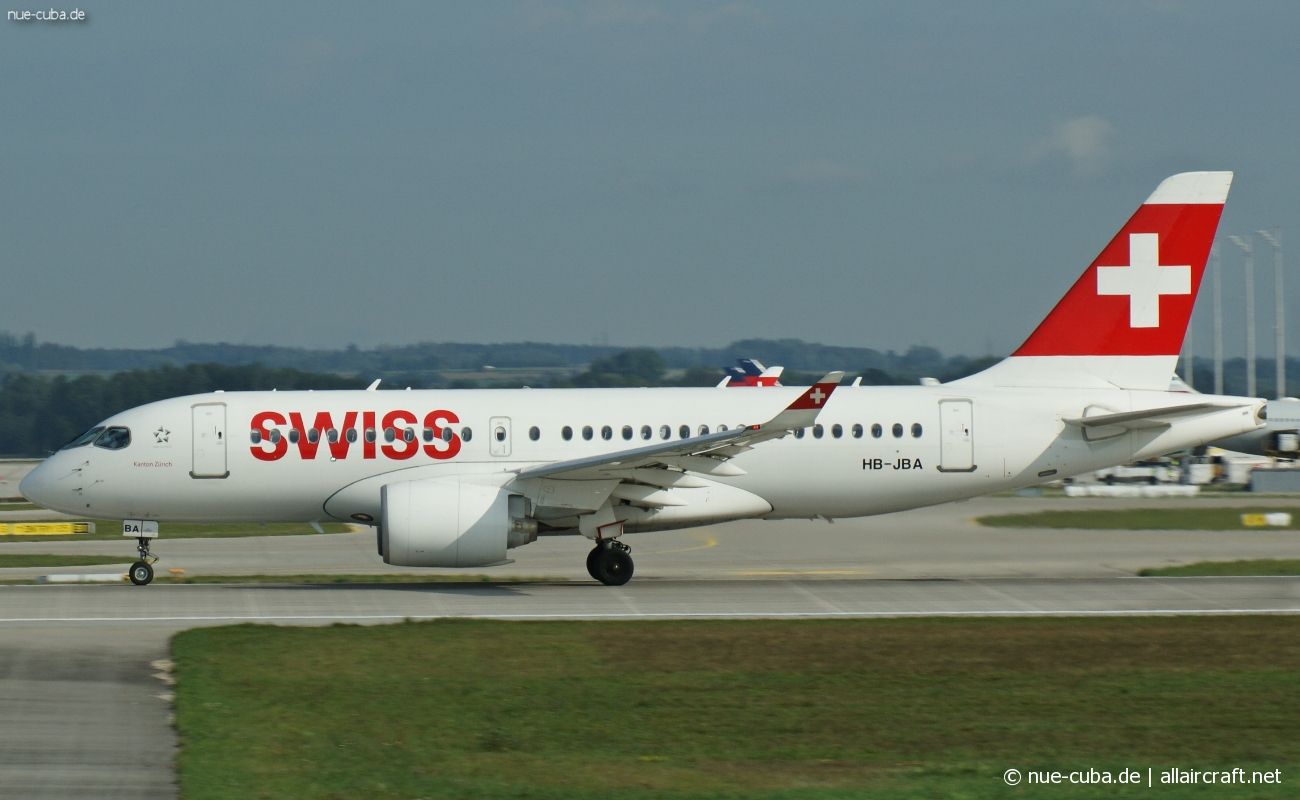 HB-JBA · Bombardier CSeries CS100 · (MUC / EDDM)