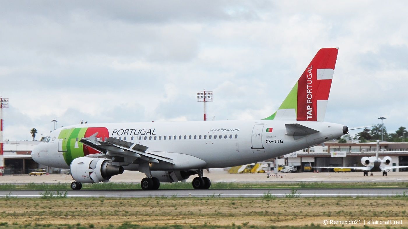 CS-TTG · Airbus A319-111 · (FAO / LPFR)