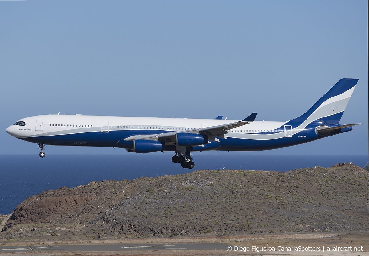 9H-SUN · Airbus A340-313 · (LPA / GCLP)
