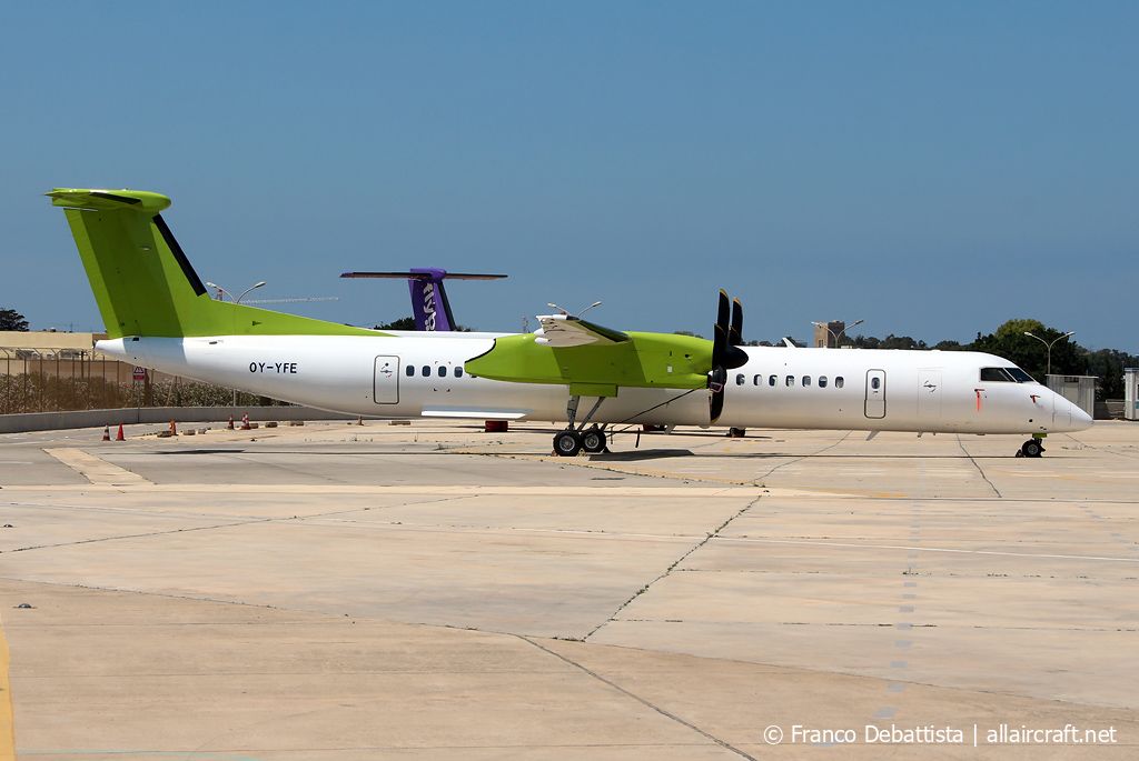 OY-YFE · Bombardier Dash 8-Q402 · (MLA / LMML)