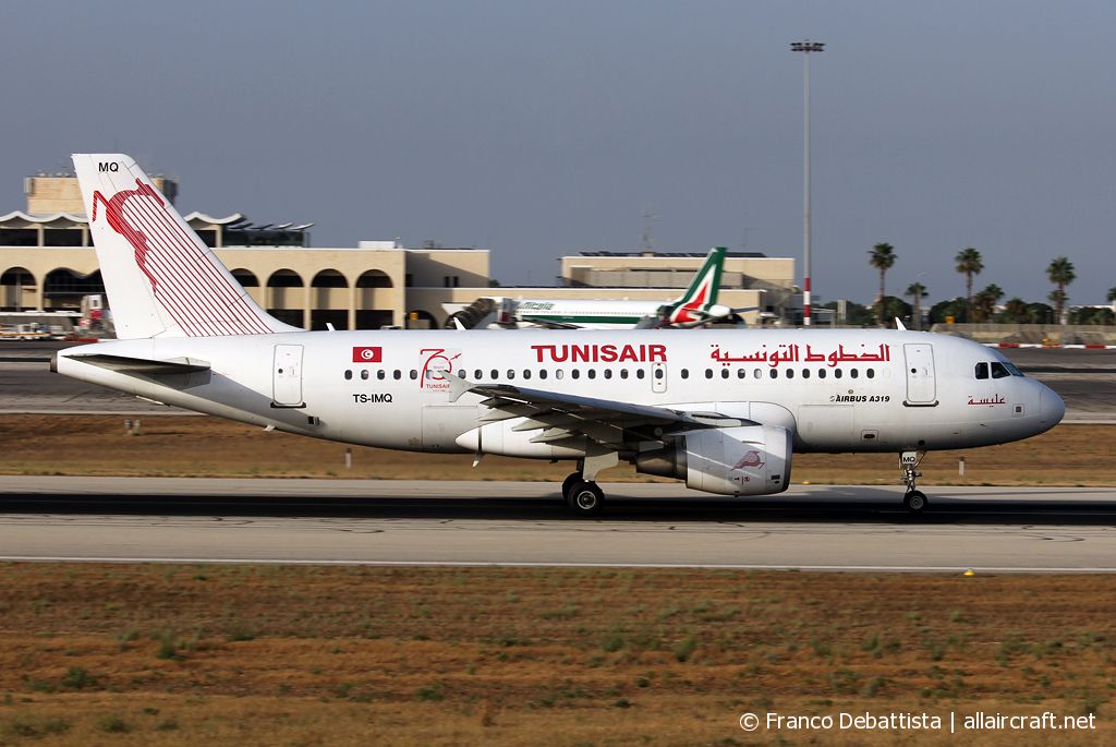 TS-IMQ · Airbus A319-112 · (MLA / LMML)