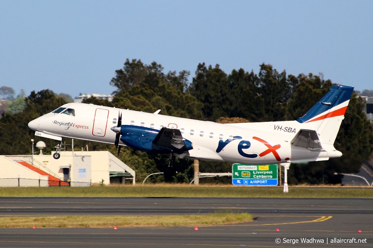 VH-SBA · Saab 340B · (SYD / YSSY)