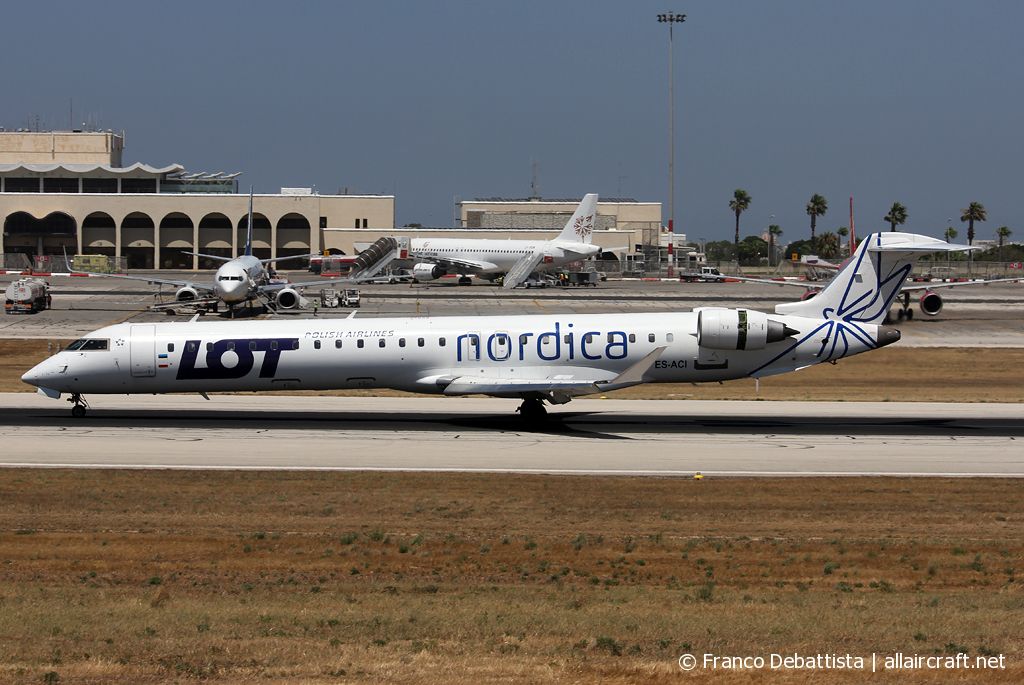 ES-ACI · Bombardier CRJ-900ER · (MLA / LMML)