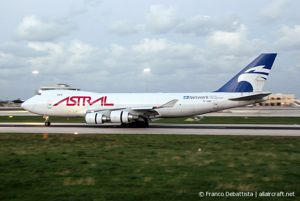 TF-AMU · Boeing 747-48EF · (MLA / LMML)