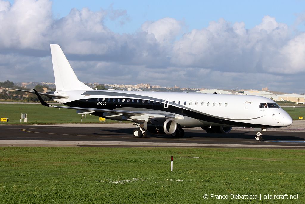 VP-CCC · Embraer 190 Lineage 1000 · (MLA / LMML)