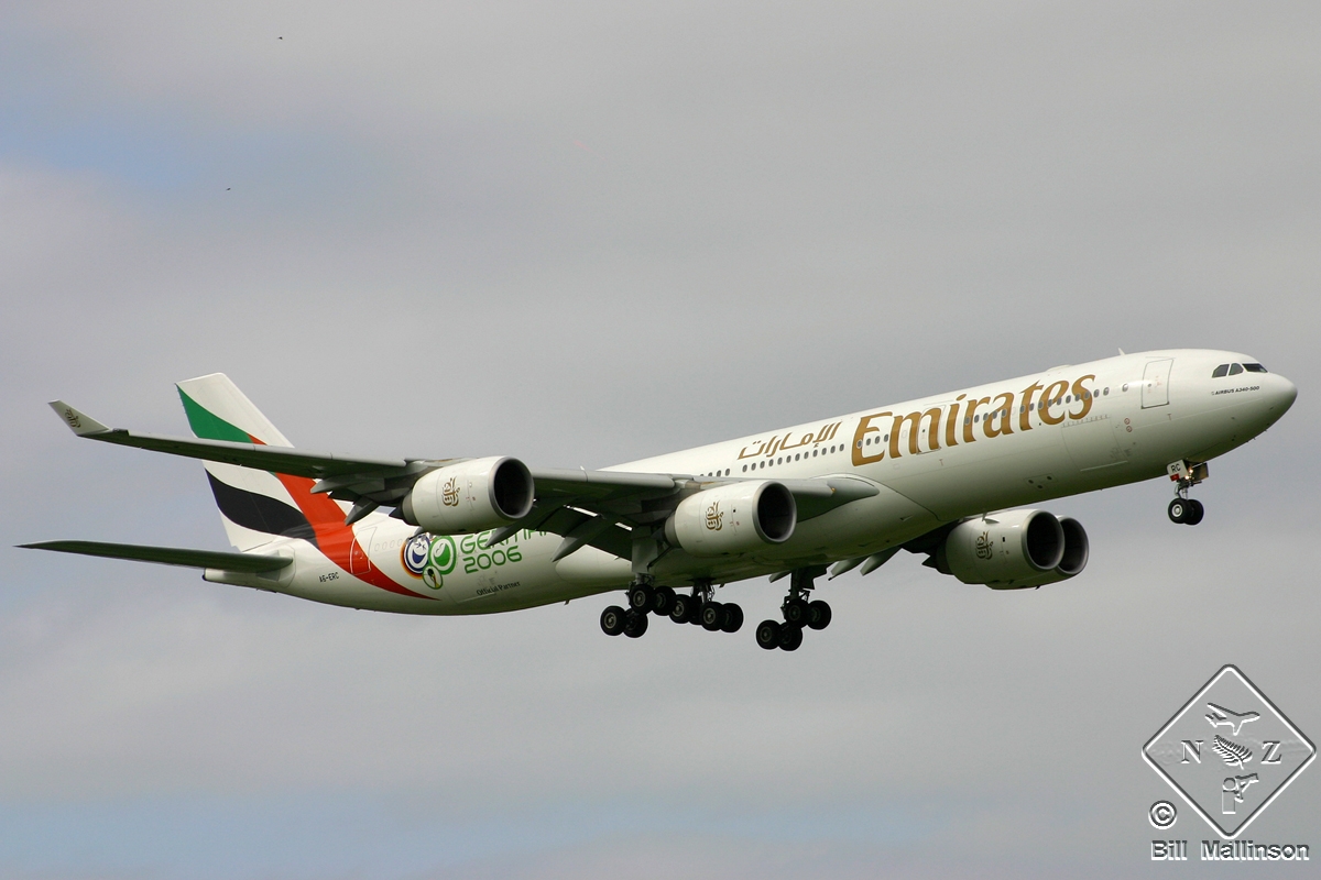 A6-ERC · Airbus A340-541 · (CHC / NZCH)