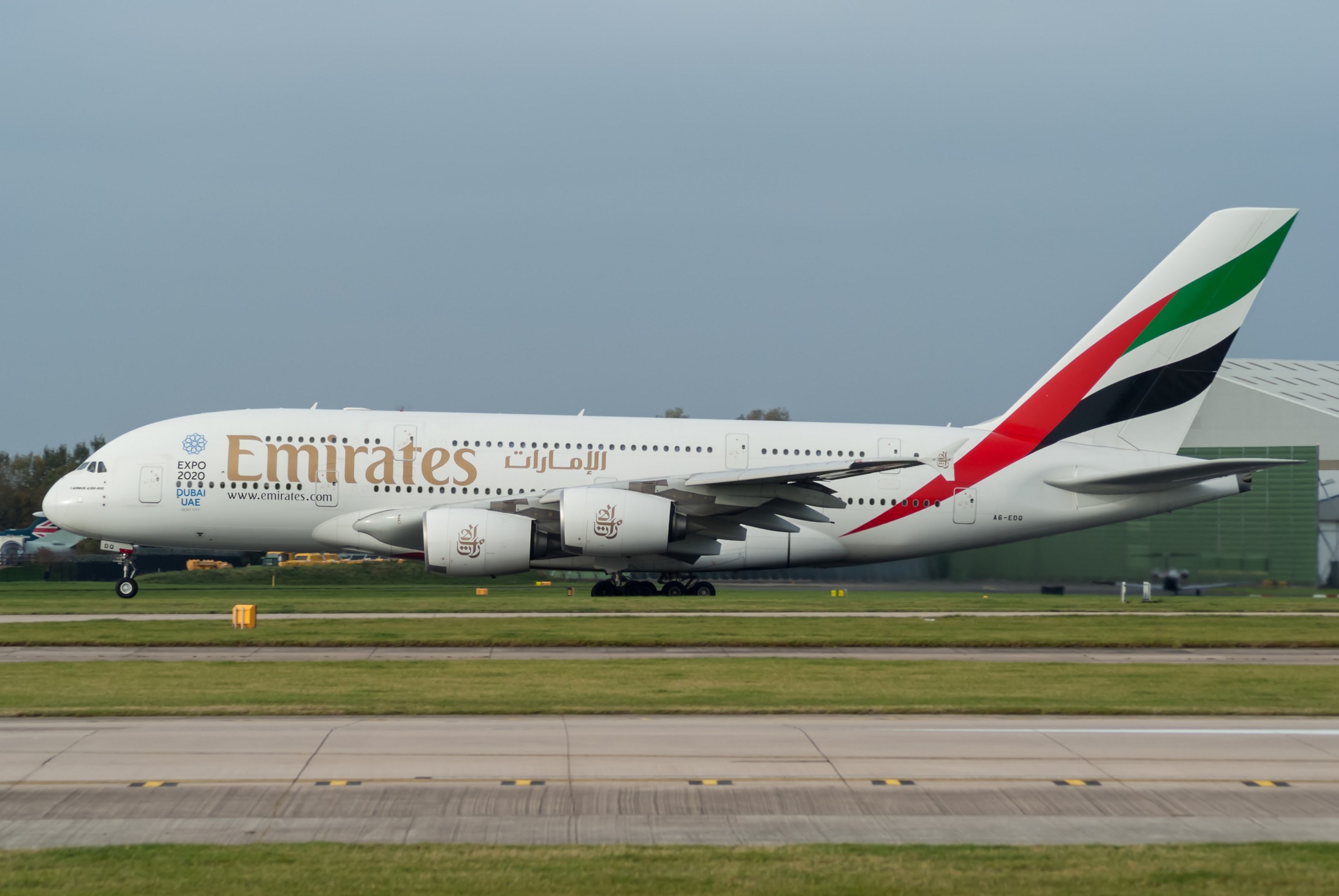 A6-EDQ · Airbus A380-861 · (MAN / EGCC)