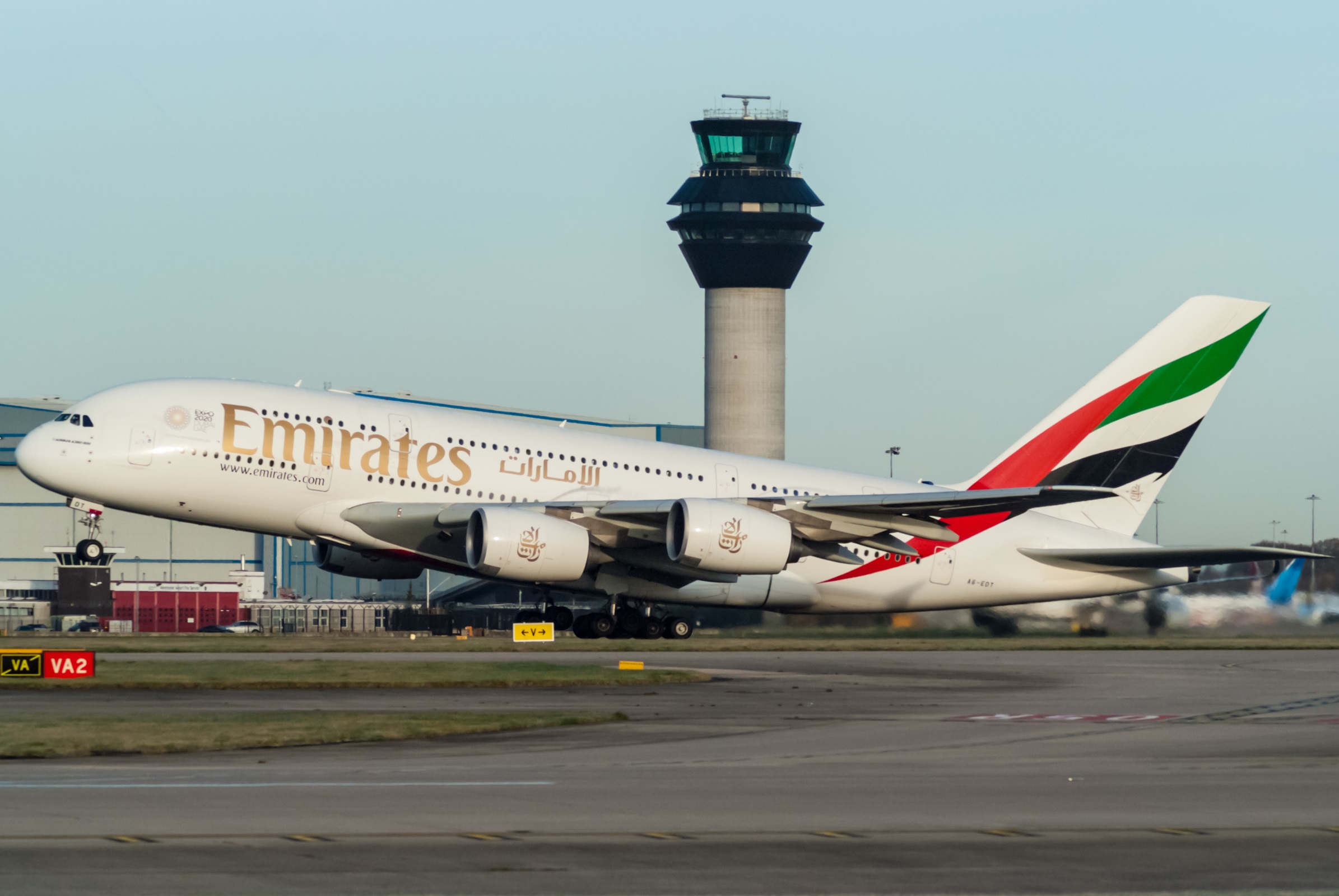 A6-EDT · Airbus A380-861 · (MAN / EGCC)