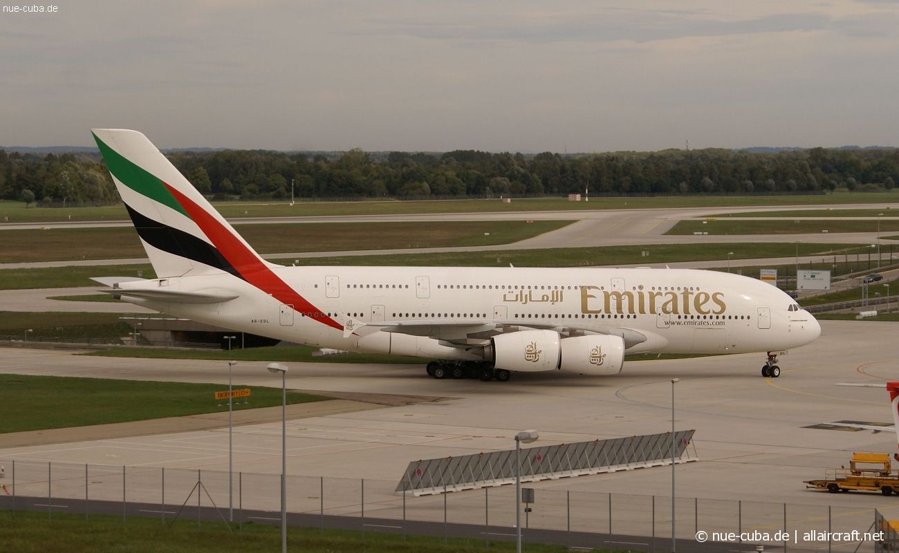 A6-EDL · Airbus A380-861 · (MUC / EDDM)