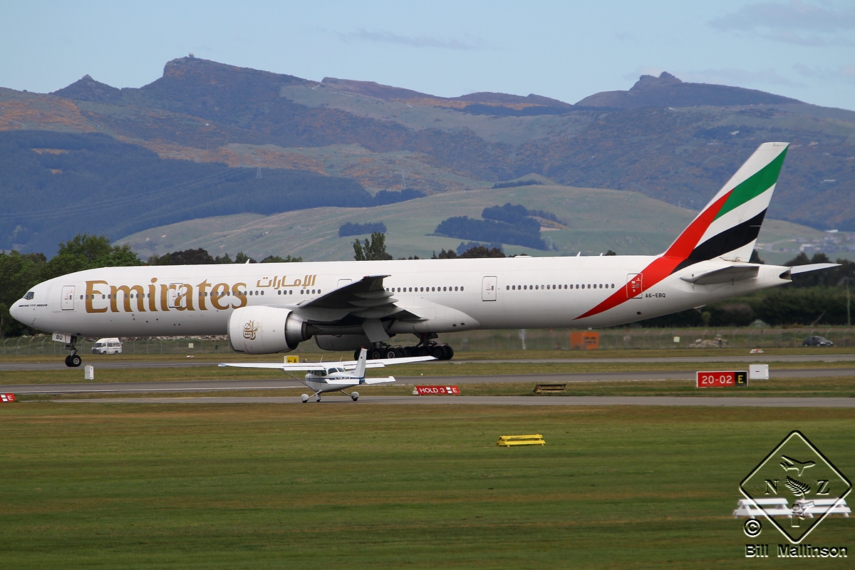 A6-EBQ · Boeing 777-36N/ER · (CHC / NZCH)