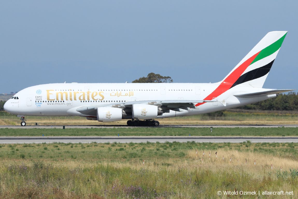 A6-EEA · Airbus A380-861 · (FCO / LIRF)
