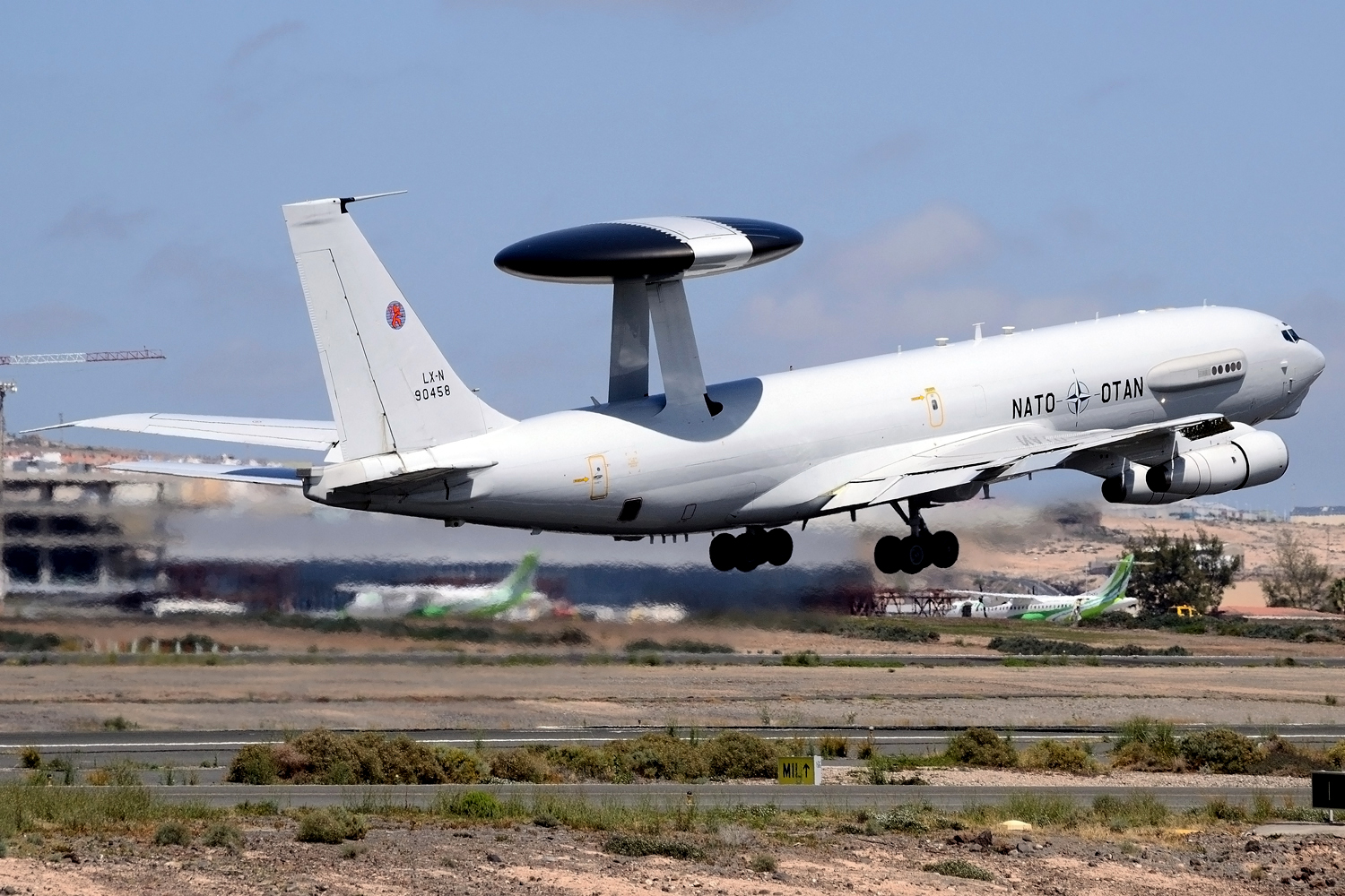 LX-N90458 · Boeing E-3A Sentry · (LPA / GCLP)
