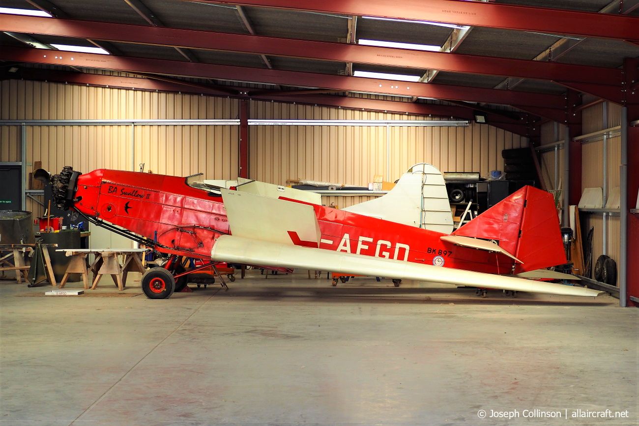 G-AFGD · British Aircraft Swallow II · (EGBS)