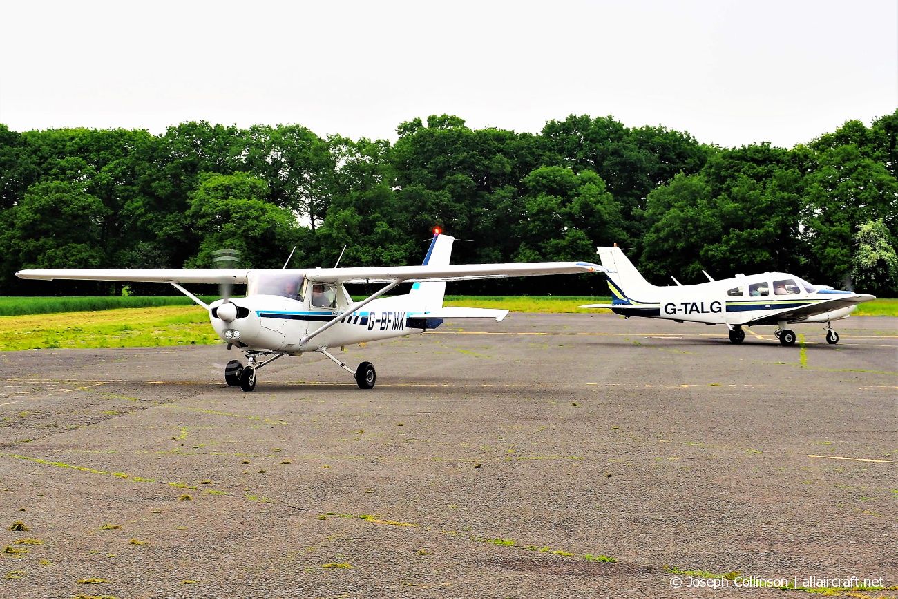 G-BFMK / G-TALG · Reims-Cessna FA152 / Piper PA-28-151 Cherokee Warrior · (EGBM)