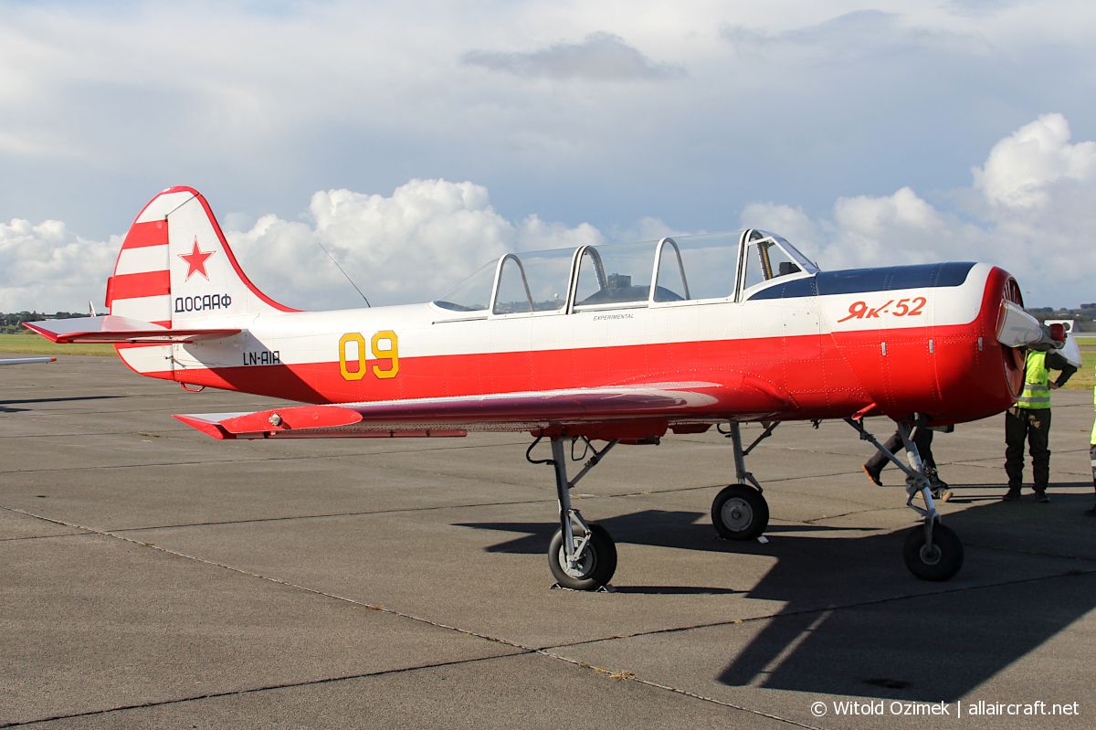 LN-AIA · Yakovlev Yak-52 · (SVG / ENZV)